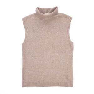 ABERCROMBIE Merino Wool Sleeveless Turtleneck Sweater Clean Girl Old Money Prep